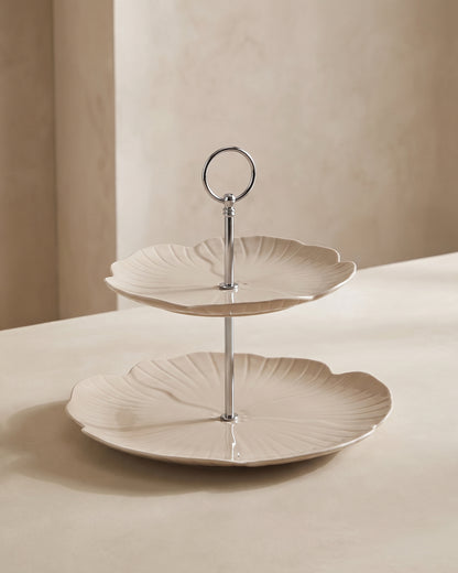 Bricard Florange Etagere 2-stufig | Taupe Ø20-27 cm