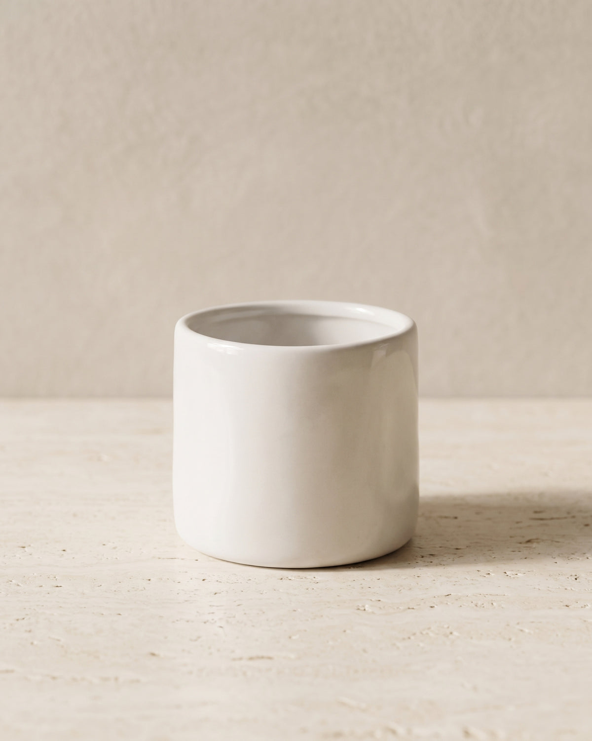 Aluré Keramikbecher | 2 Stück | weiß