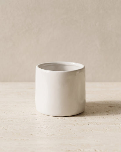 Aluré Keramikbecher | 2 Stück | weiß