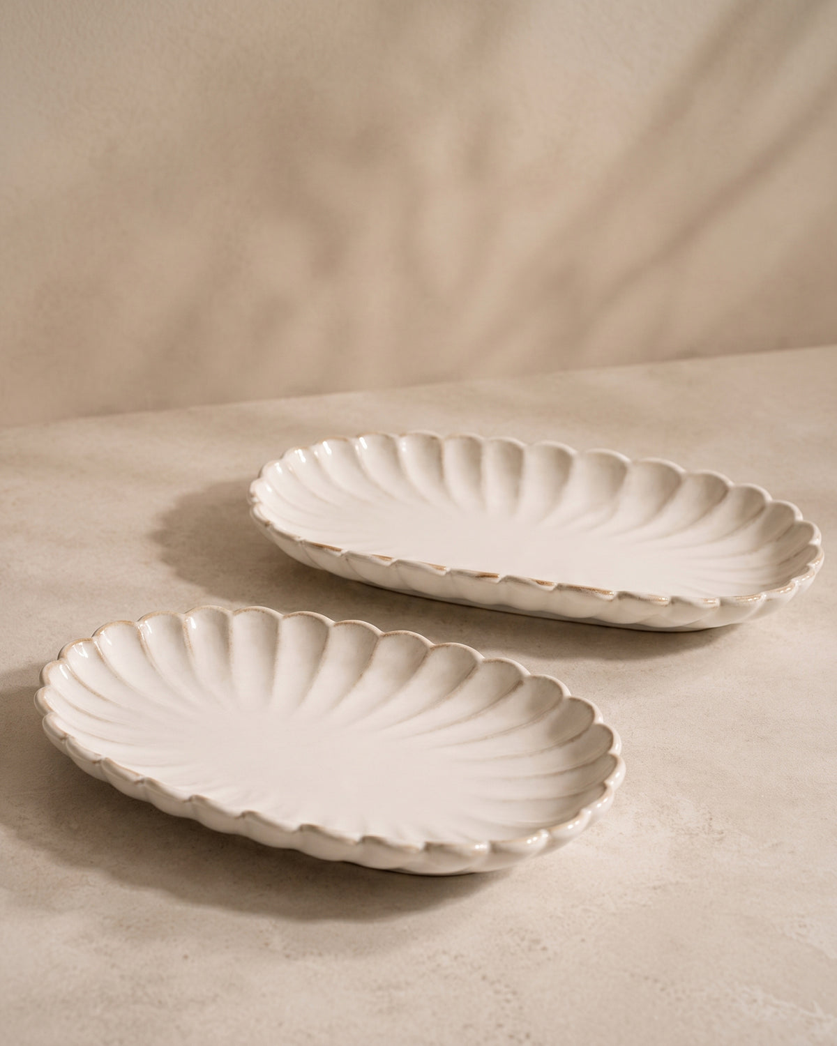 Bloomy Lotus Servierschale | 2 Stück | 23 x 12 cm