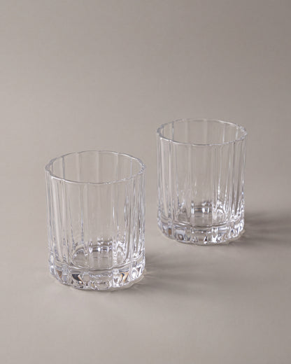 Luno Trinkglas im Blumendesign | 2 Stück | 220 ml