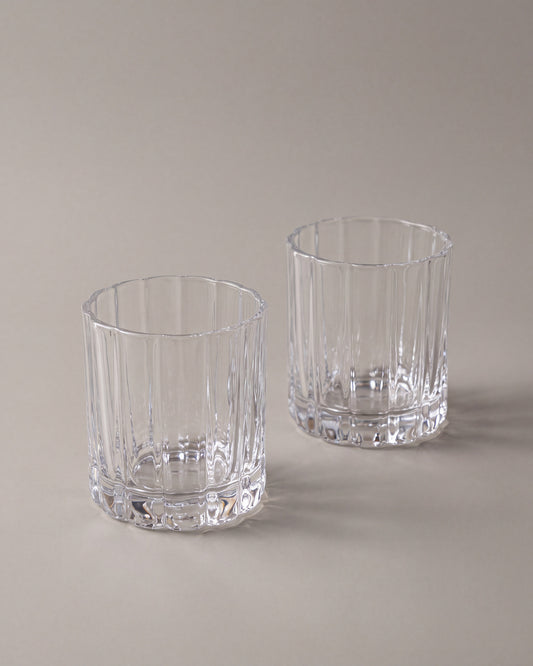 Luno Trinkglas im Blumendesign | 2 Stück | 220 ml