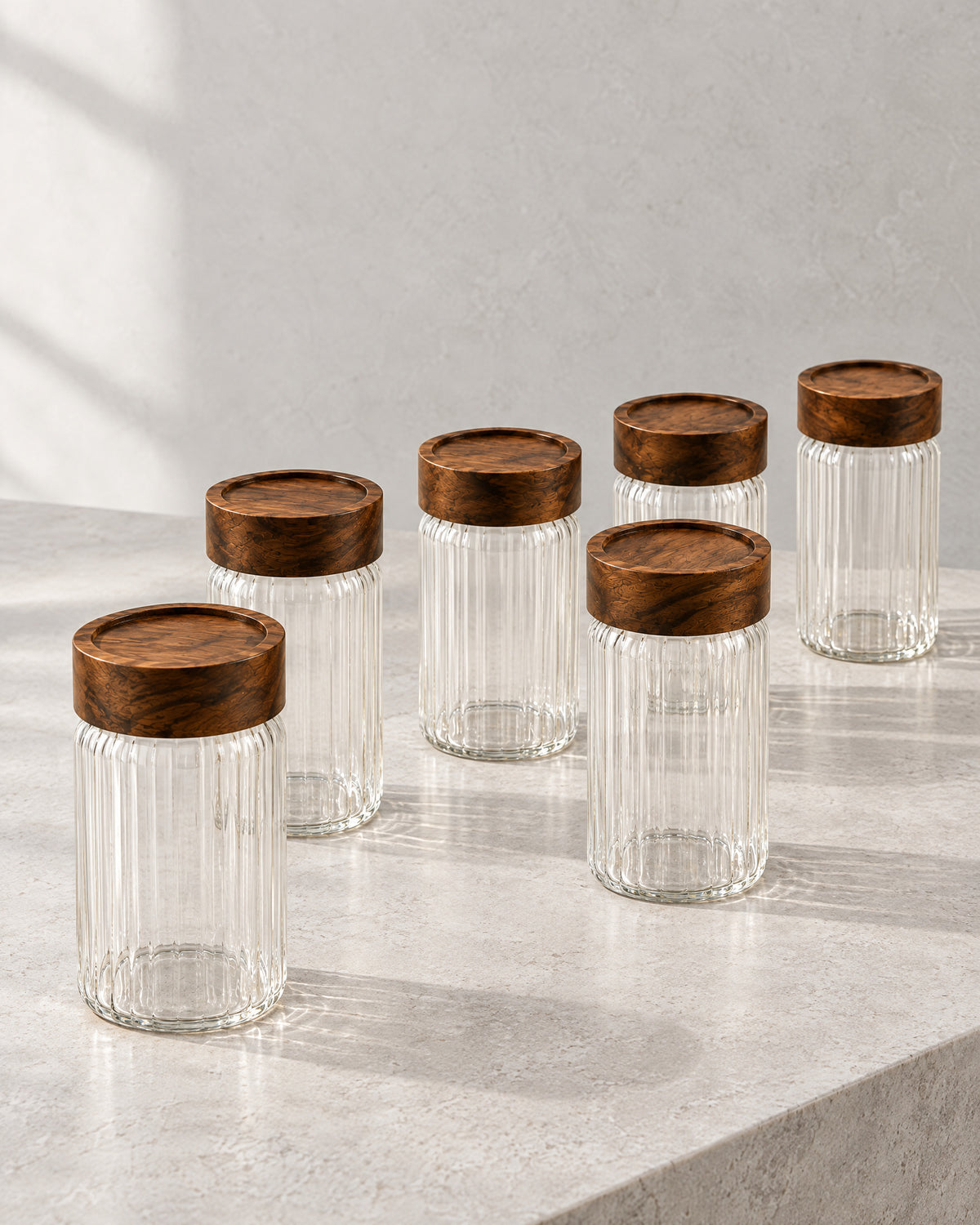 Space baharat kavanozları ribble | 6 adet | 11 cm