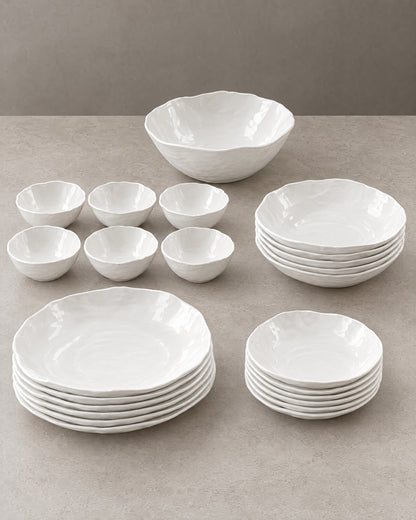 Atelier Geschirrset 25-teilig Weiß