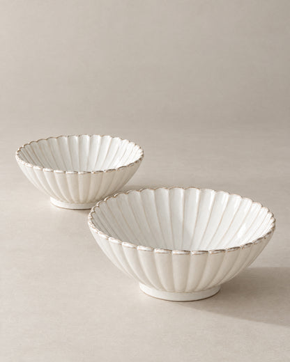 Bloomy Lotus Salatschüssel | 2 Stück | 21-25 cm
