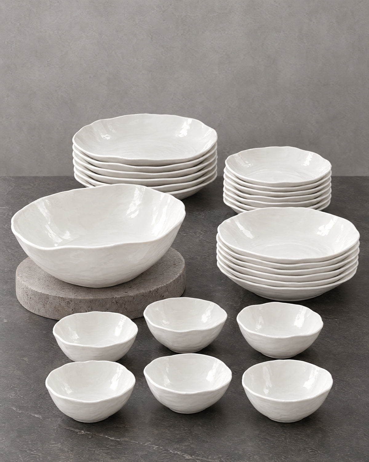 Atelier Geschirrset 25-teilig Weiß