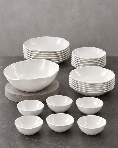 Atelier Geschirrset 25-teilig Weiß