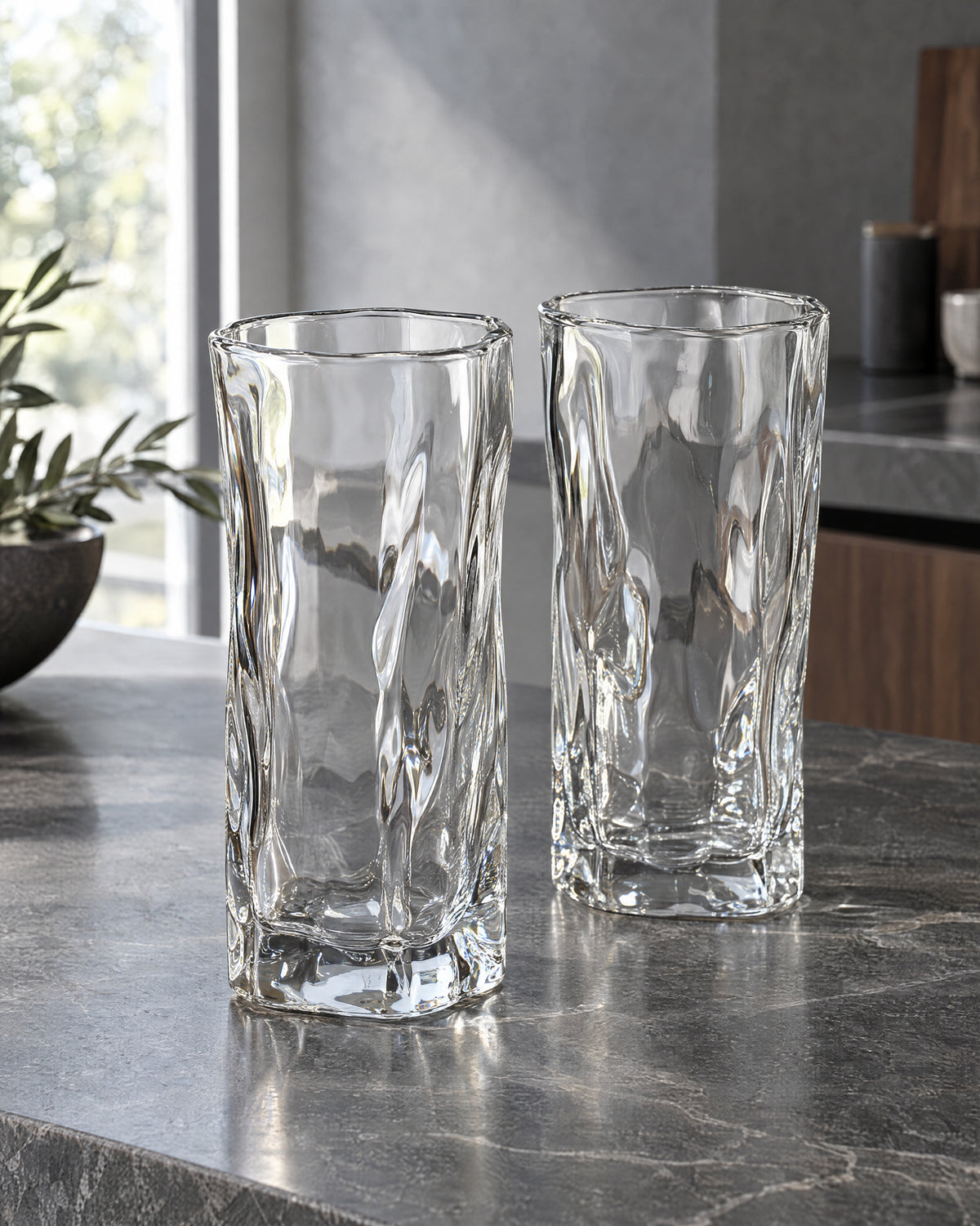 Diamantklare Longdrinkgläser