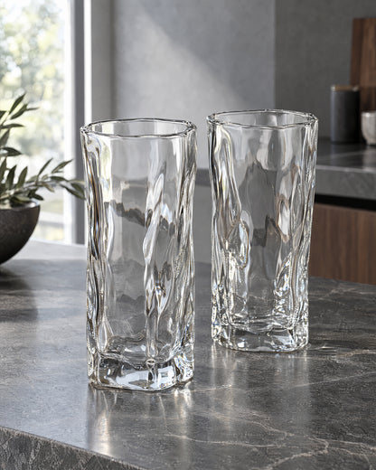Diamantklare Longdrinkgläser