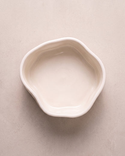Nordic - Keramikschale Wave - Creme - 310 ml - 6 Stück