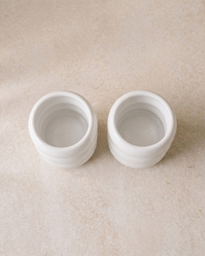 Wave Bubble Becher - Weiß - 2 Stück - 400ml