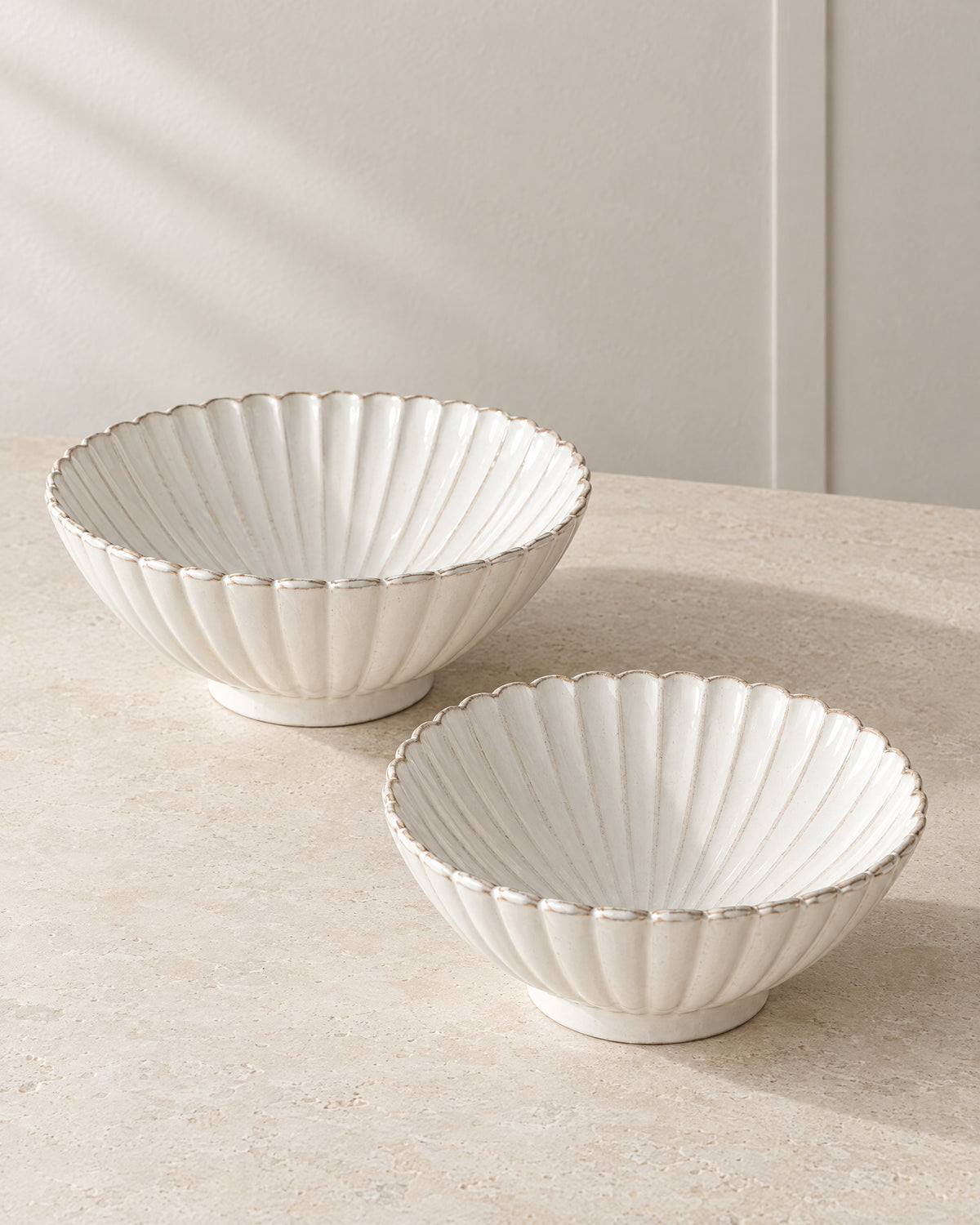 Bloomy Lotus Salatschüssel | 2 Stück | 21-25 cm