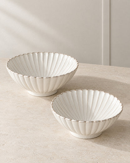 Bloomy Lotus Salatschüssel | 2 Stück | 21-25 cm