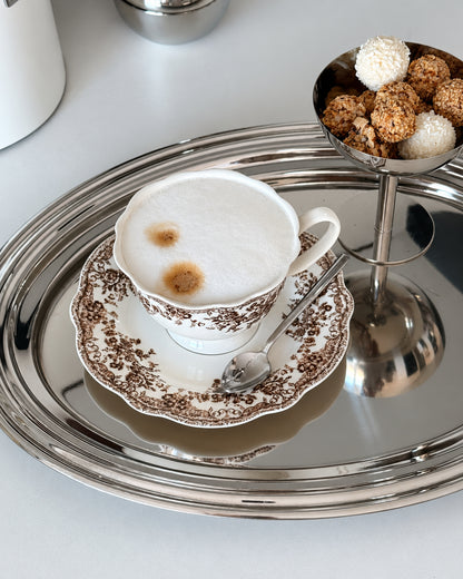 Vintage Kaffeeservice Braun 12-teilig