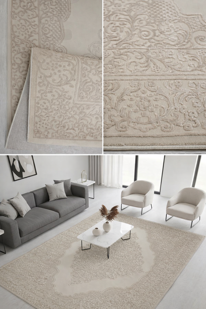 Zafiran Sand Beige Teppich