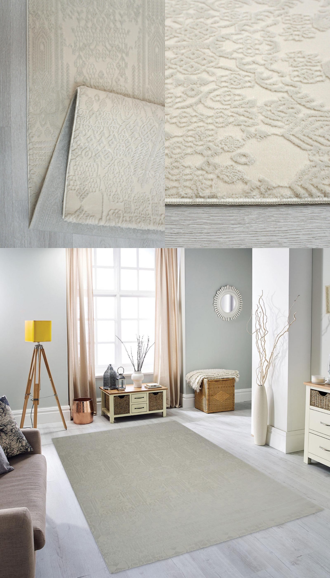 Eylar Soft Ivory Teppich
