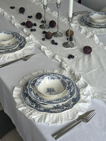 Vintage - Geschirrset - 25-teilig - Blau