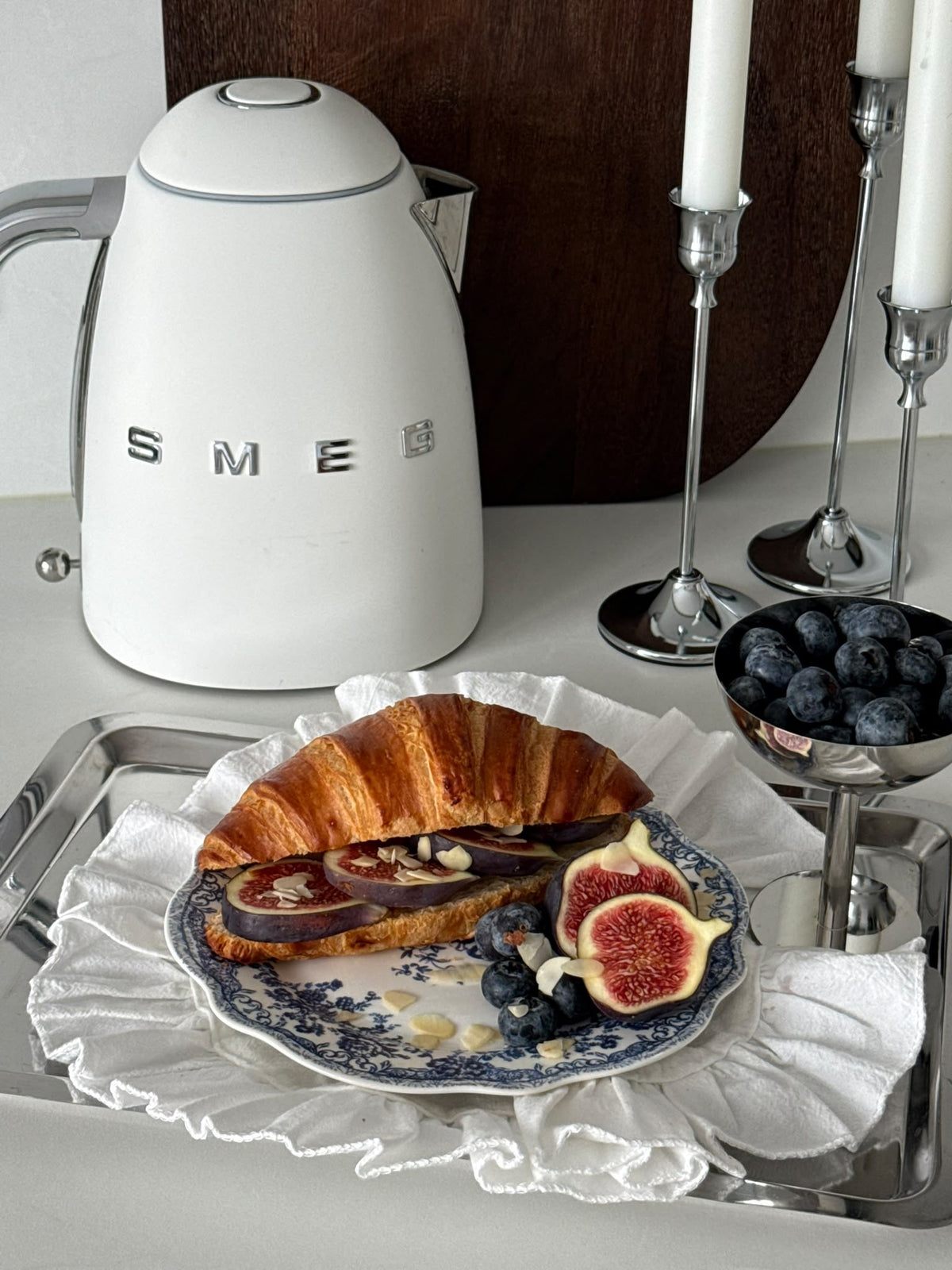 Vintage - Geschirrset - 25-teilig - Blau